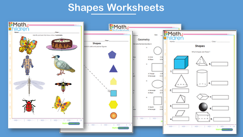 shapes and geometry worksheets for grade 1
